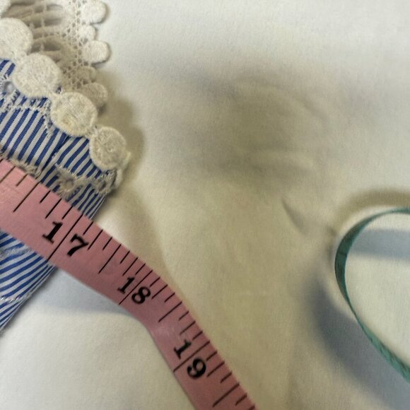 Lilly Pulitzer Tori Dress Size 8 Crew Blue Floral Eyelet NWT - Picture 13 of 15